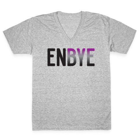 Enbye Asexual Non-binary V-Neck Tee Shirt