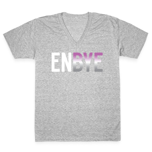Enbye Asexual Non-binary V-Neck Tee Shirt