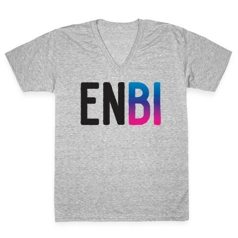 Enbi Bisexual Non-binary V-Neck Tee Shirt