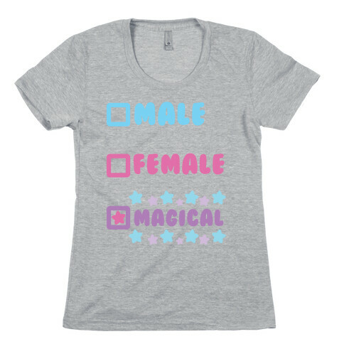 Magical Gender Checklist Womens T-Shirt