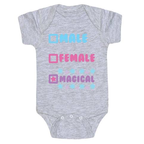 Magical Gender Checklist Baby One-Piece