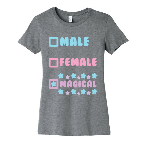 Magical Gender Checklist Womens T-Shirt