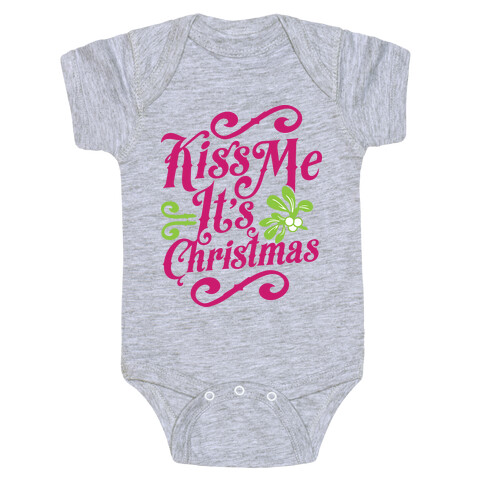 Kiss Me it's Christmas Baby One-Piece