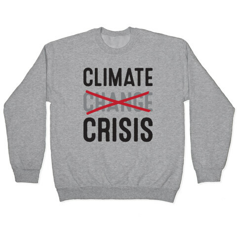 Climate Crisis Not Change Pullover