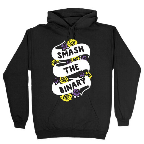 Smash The Binary Ribbon Hooded Sweatshirt