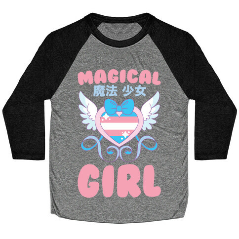 Magical Girl - Trans Pride Baseball Tee