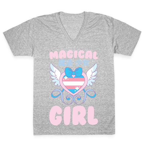 Magical Girl - Trans Pride V-Neck Tee Shirt