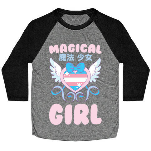 Magical Girl - Trans Pride Baseball Tee