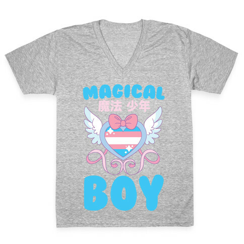 Magical Boy - Trans Pride V-Neck Tee Shirt