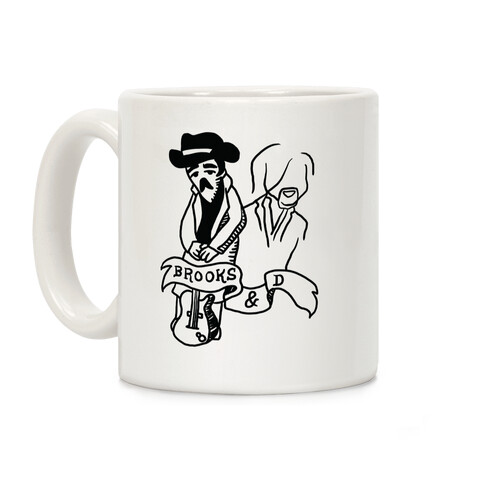 Half Finished Brooks and Dun Tattoo Parody Coffee Mug