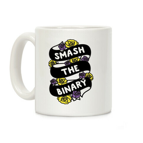 Smash The Binary Ribbon Coffee Mug