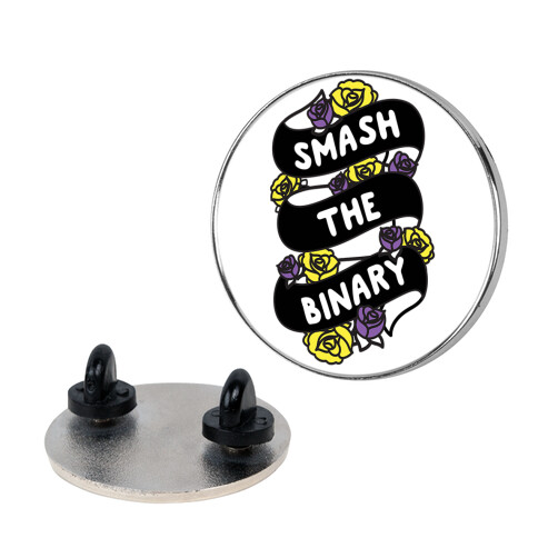 Smash The Binary Ribbon Pin