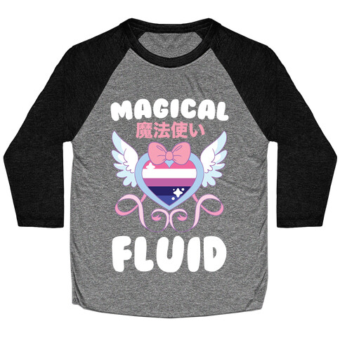 Magical Fluid - Genderfluid Baseball Tee