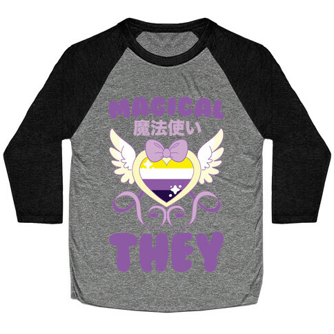 Magical They - Non-binary Pride Baseball Tee