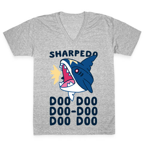 Sharpedo Doo Doo Doo-Doo Doo Doo V-Neck Tee Shirt