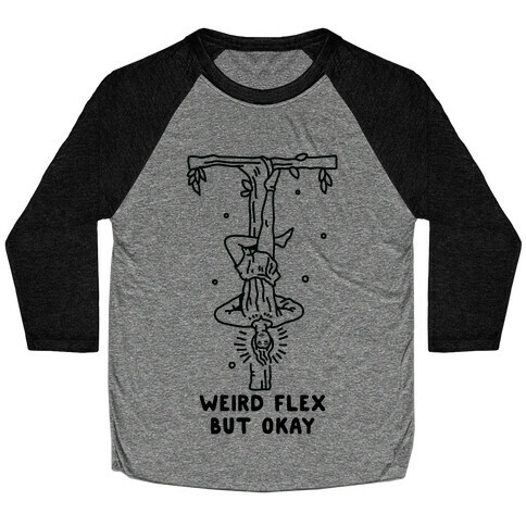 Weird Flex But Okay Tarot Hanged Man Baseball Tee