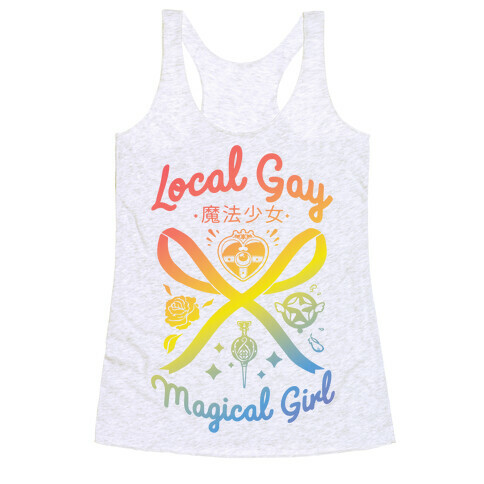 Local Gay Magical Girl Racerback Tank Top