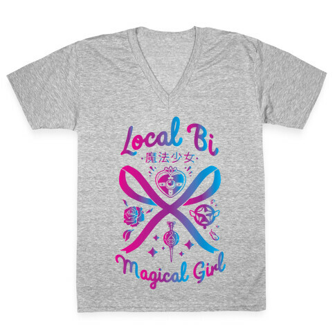 Local Bi Magical Girl V-Neck Tee Shirt