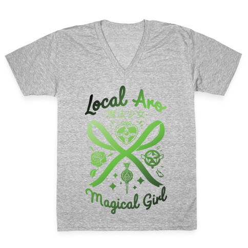 Local Aro Magical Girl V-Neck Tee Shirt