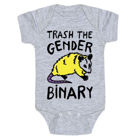 Trash The Gender Binary Possum Baby One-Piece