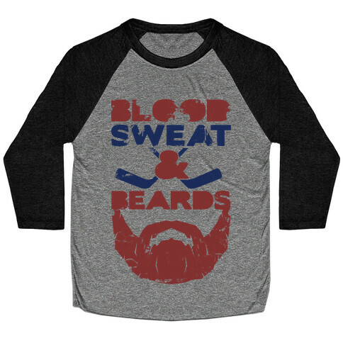 Blood Sweat and Beards Baseball Tee