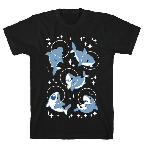 Space Shark Pattern T-Shirt