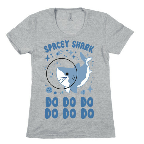 Spacey Shark Womens T-Shirt