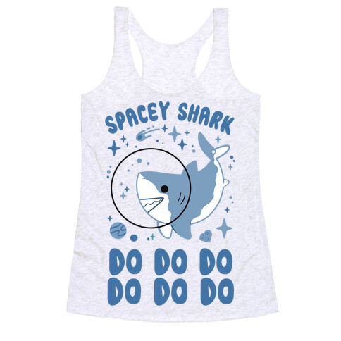 Spacey Shark Racerback Tank Top