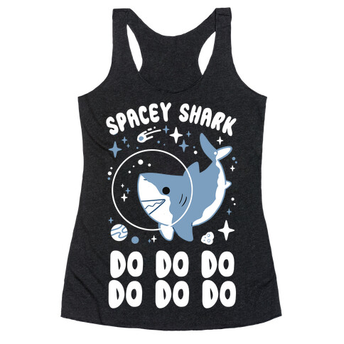 Spacey Shark Racerback Tank Top