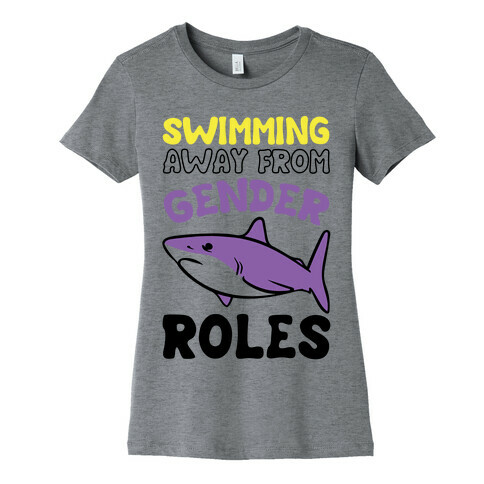 Swimming Away From Gender Roles Womens T-Shirt