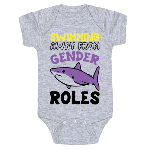 Swimming Away From Gender Roles Baby One-Piece