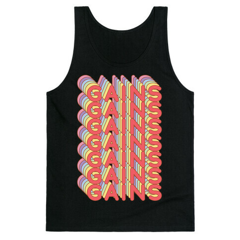 Gains Retro Rainbow Tank Top