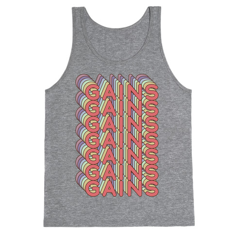 Gains Retro Rainbow Tank Top