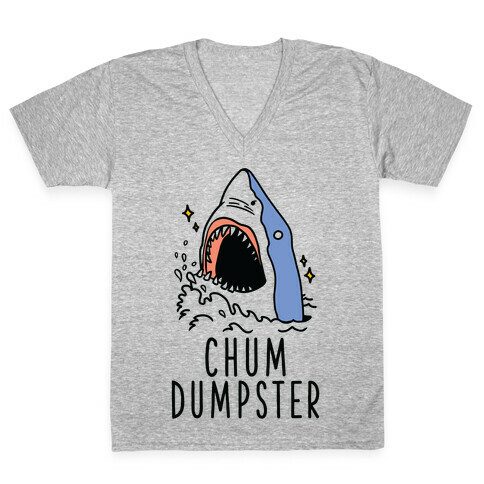 Chum Dumpster V-Neck Tee Shirt