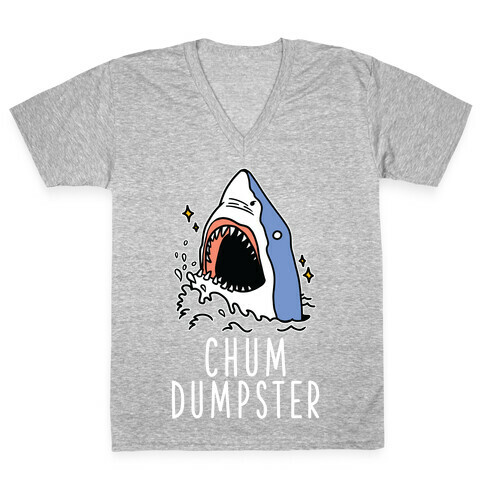 Chum Dumpster V-Neck Tee Shirt