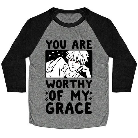 You Are Worthy of My Grace - Kaworu Baseball Tee