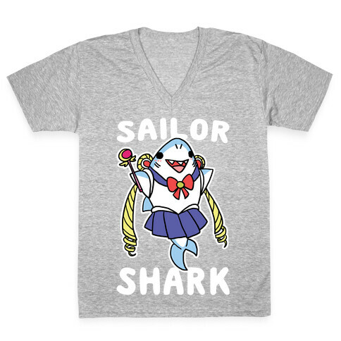 Sailor Shark V-Neck Tee Shirt