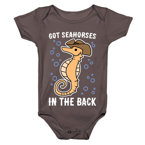 Got Seahorses in the Back Baby One-Piece