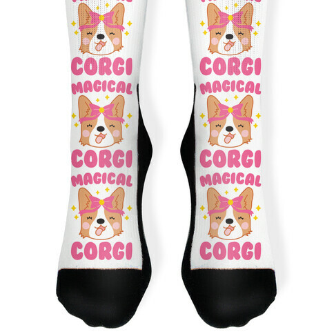 Magical Corgi Sock