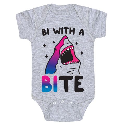 Bi With A Bite Bisexual Shark Baby One-Piece