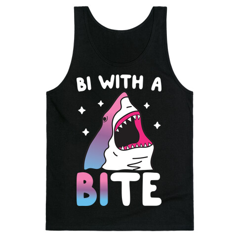 Bi With A Bite Bisexual Shark Tank Top