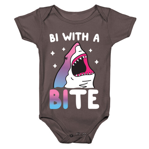 Bi With A Bite Bisexual Shark Baby One-Piece