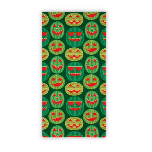 Jack-o-Melon Pattern Beach Towel