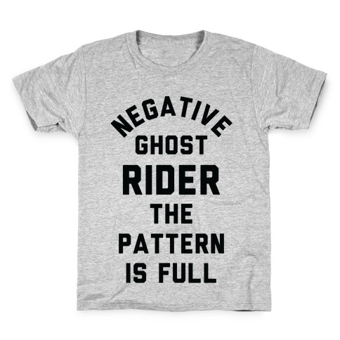 Negative Ghost Rider The Pattern is Full Kids T-Shirt