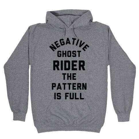 Negative Ghost Rider The Pattern is Full Hooded Sweatshirt