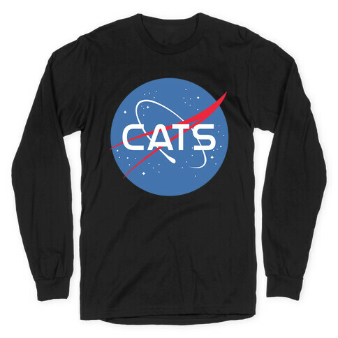 Cats Nasa Parody Long Sleeve T-Shirt