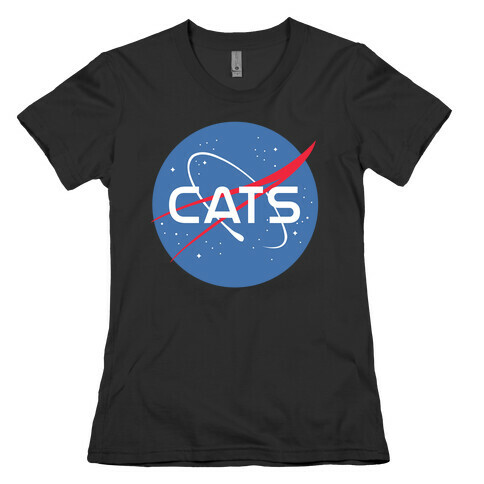 Cats Nasa Parody Womens T-Shirt
