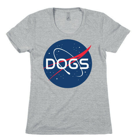 Dogs Nasa Parody Womens T-Shirt