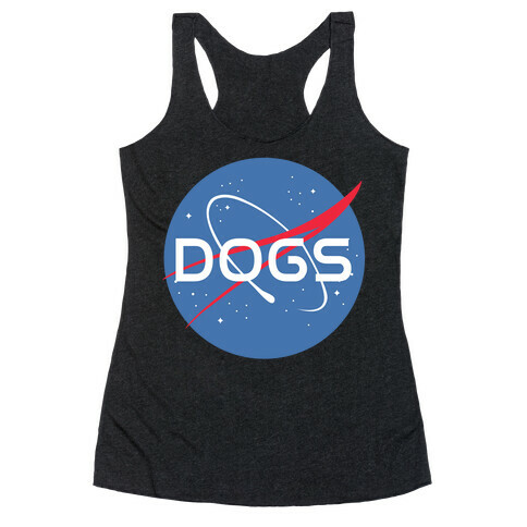 Dogs Nasa Parody Racerback Tank Top