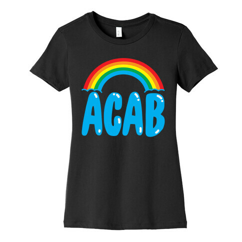 ACAB White Print Womens T-Shirt